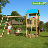 Lataa kuva Galleria-katseluun, Jungle Gym Castle leikkitornikokonaisuus ja Climb Module X&#39;tra ilman liukumäkeä